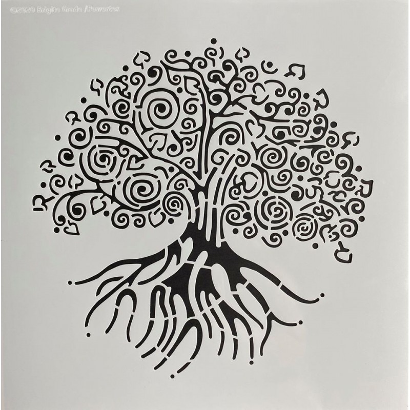 Szablon - Life tree 30x30 cm