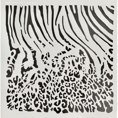Szablon - Zebra duo 30x30 cm