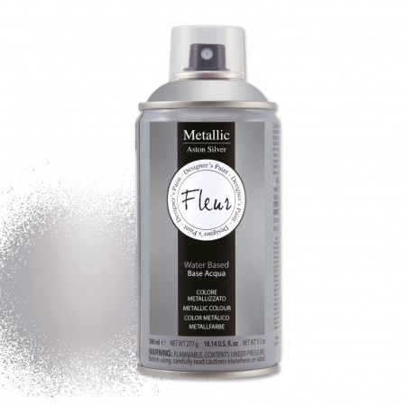 Farba Metaliczna Fleur Aston Silver Spray 300 ml