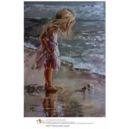 Papier ryżowy Arabeska – A4C27 Dziewczynka i morze